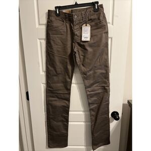 Prana Bridger Jeans‎ Mens 30x36 Mud Brown Slim Straight Stretch 5 Pocket Organic